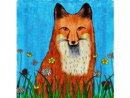 Fox and Flowers