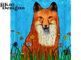 Fox and Flowers